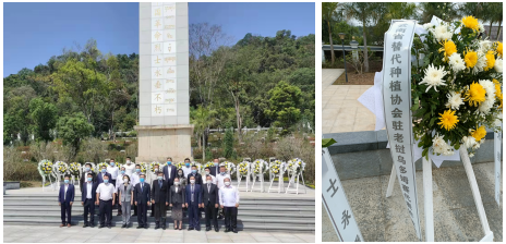 协会驻老挝(乌多姆赛省)代表处受邀参加中国革命烈士陵园祭扫活动